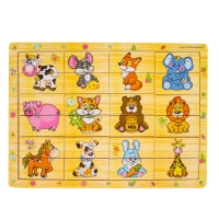 Пазл разрезные картинки &laquo;Учим животных&raquo;