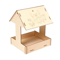 Kopмушка для птиц &laquo;Домик с птичкой&raquo;, 24 &times; 19,5 &times; 17 см, Greengo