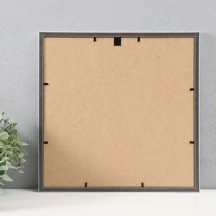 Фоторамка пластик Gallery 30х30 см, 636461-33, белый с золотом (пластиковый экран)