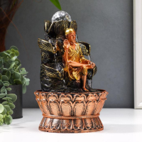 Фонтан настольный от сети, подсветка "Старец" 22,5х15х15 см Фонтан настольный от сети, подсветка "Старец" 22,5х15х15 см