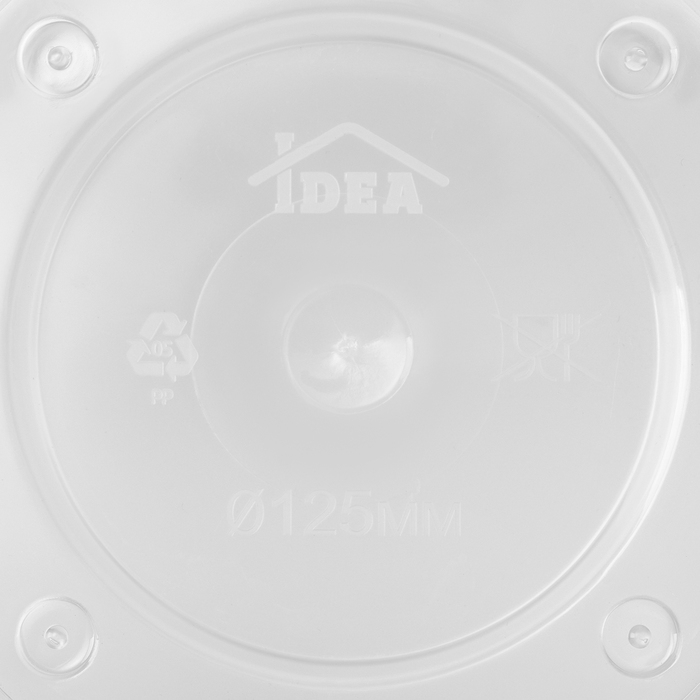 Горшок для орхидей с поддоном &laquo;Деко&raquo;, 1,2 л цвет белый