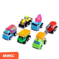 Набор инерционных машин &laquo;Стройка&raquo; в сумке, 6 штук, МИКС