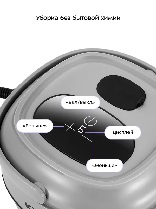 Пароочиститель для дома КТ-9373 - 1800 Вт