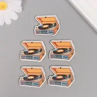 Декор для творчества дерево "Музыкальный проигрыватель" 3,1х3,8х0,3 см