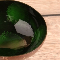 Чаша "Листья" 14х14х6 см, кокос