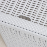 Корзина бельевая, 30 л, 38&times;26&times;46 см, с крышкой, МИКС