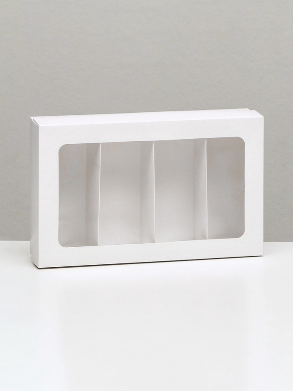 Коробка для макарун, с ложементом, белая 26,5 х 16,5 х 5,5 см Коробка для макарун, с ложементом, белая 26,5 х 16,5 х 5,5 см