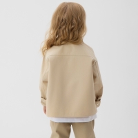 Рубашка детская MINAKU: Jeans collection, цвет бежевый, рост 134 см Рубашка детская MINAKU: Jeans collection, цвет бежевый, рост 134 см