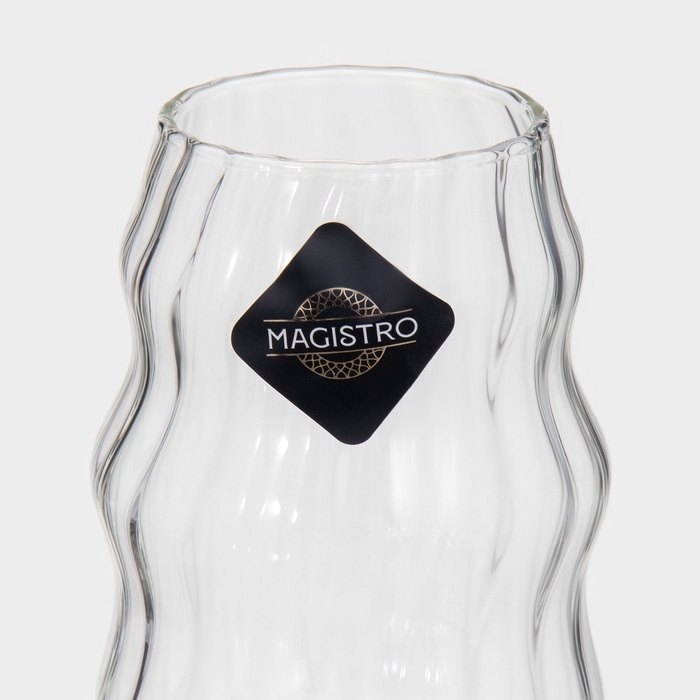 Стаканы &laquo;Леон&raquo;, 500 мл, 9&times;12 см, набор 2 шт, стекло, прозрачные