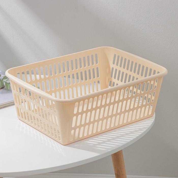 Корзина для хранения Полимербыт, пластик, 36×25×12.5 см, МИКС Корзина для хранения Полимербыт, пластик, 36×25×12.5 см, МИКС