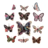 Набор магнитов на холодильник &laquo;Цветочные&raquo;, 12 шт., картон, h=4-10 см