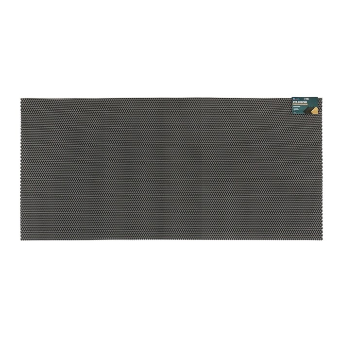 Коврик Grand Caratt, EVA, Соты, универсальный, 140 х 66 см, серый