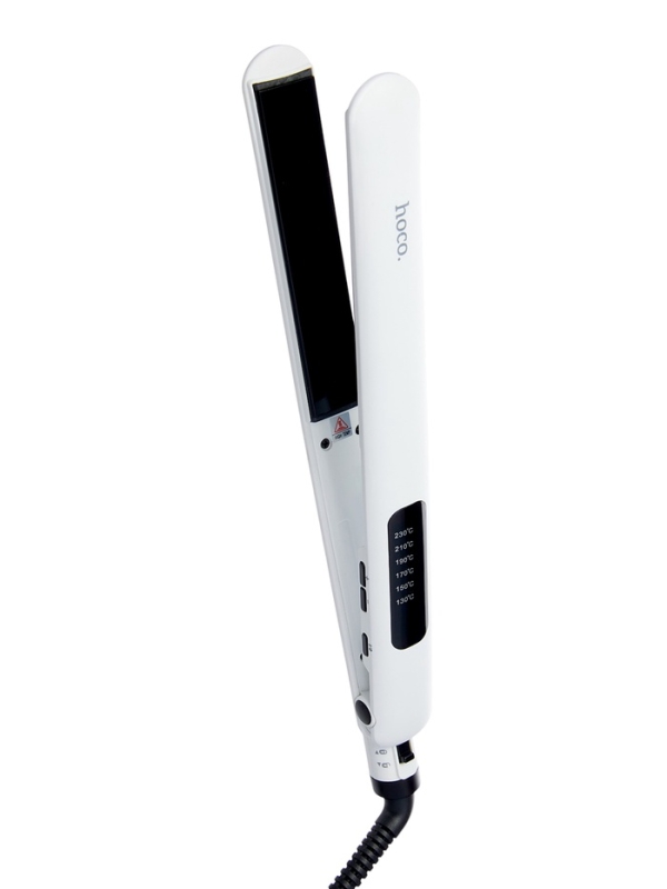 Выпрямитель для волос Hoco HP40, керамическим покрытием с турмалином, белый Выпрямитель для волос Hoco HP40, керамическим покрытием с турмалином, белый