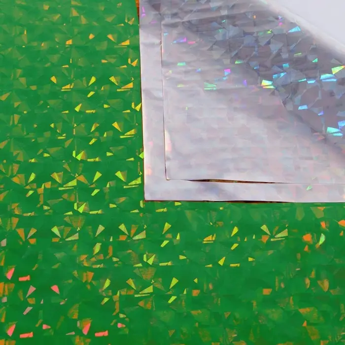 Пленка голографическая, &laquo;Калейдоскоп&raquo;, зелёная, 70 см &times; 1 м