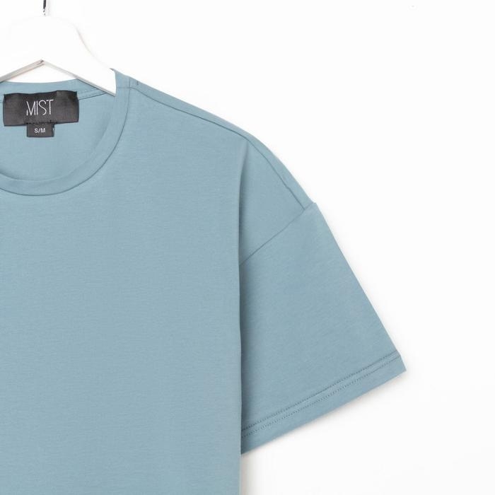 Футболка женская MIST basic, S-M, серо-голубой Футболка женская MIST basic, S-M, серо-голубой