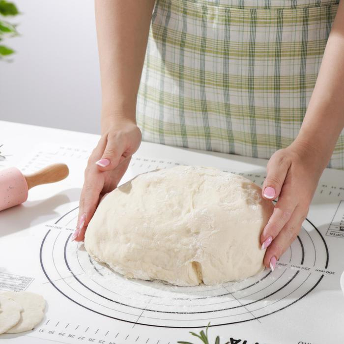 Армированный коврик для выпечки с разметкой KONFINETTA, силикон, 40&times;50 см, 0,44 мм, цвет чёрный