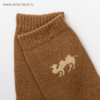 Носки мужские махровые шерстяные, цвет коричневый, размер 25-27 (39-44) Носки мужские махровые шерстяные, цвет коричневый, размер 25-27 (39-44)