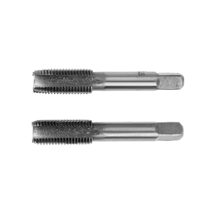 Метчики метрические ручные ТУНДРА, М14 х 1.5 мм, комплект из 2 шт.