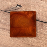 Тарелка квадратная 15х15х2 см, тиковое дерево