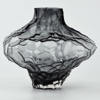 Ваза для цветов &laquo;Диаманд блэк&raquo; из черного стекла 23&times;26&times;26 см