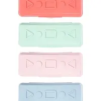 Пенал-футляр Calligrata "Прованс", 90 х 210 х 40 мм, непрозрачный, пластиковый, нежный МИКС