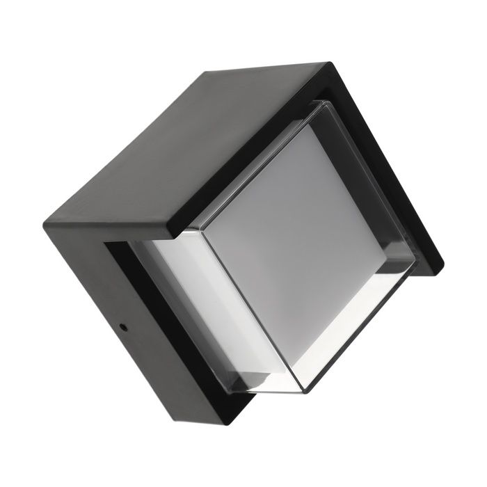 Светильник фасадный &laquo;Сити&raquo;, FSD-037, 5 Вт, 4000К, квадрат, IP65, 220 В, пластик, черный