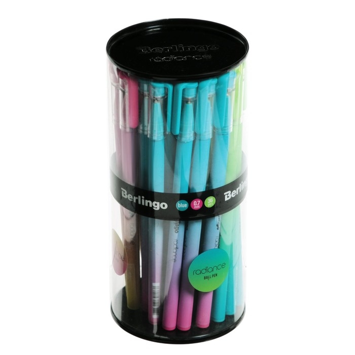 Ручка шариковая Berlingo "Radiance", 0,7мм, синяя, корпус микс