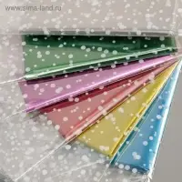 Пакет "Подарочный", с жестким дном, МИКС, 6 х 8 х 23,5 см