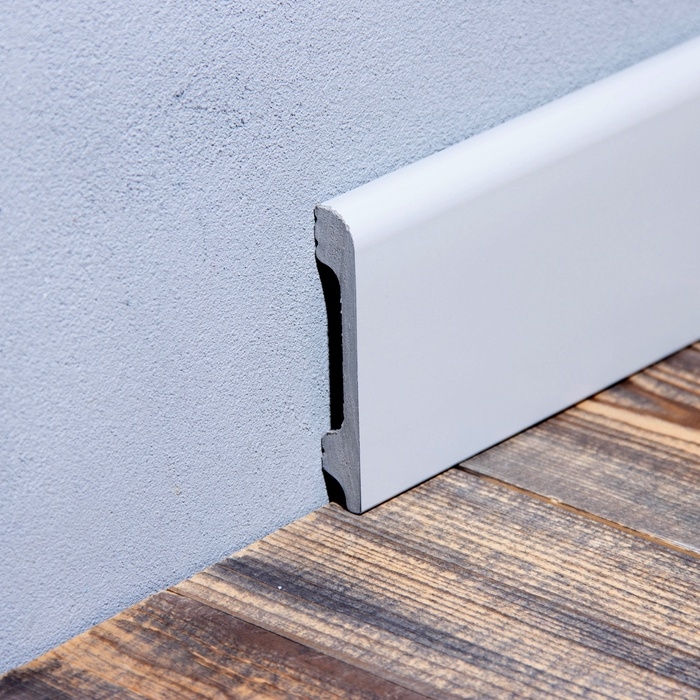 Плинтус напольный 8 UHD 05/80 13х80х2400 мм, аллюминий