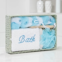 Набор банный Доляна, 5 предметов (3 мочалки, расческа, пемза), цвет МИКС Набор банный Доляна, 5 предметов (3 мочалки, расческа, пемза), цвет МИКС