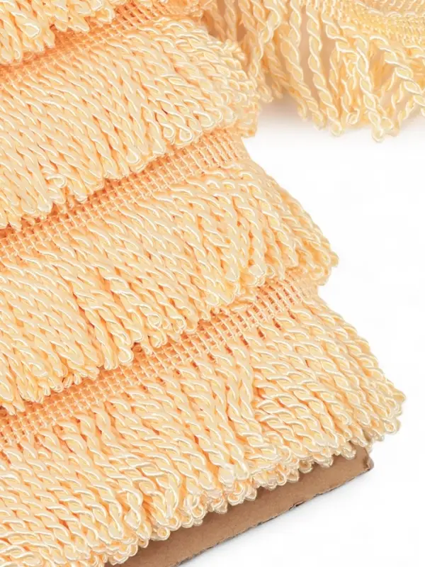 Бахрома жгут, 6,5 см, 20 м&plusmn;0.5, цвет молочный