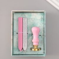 Сургучный набор "Лапка котика" печать, ручка, сургуч 12,5х10х3,6 см