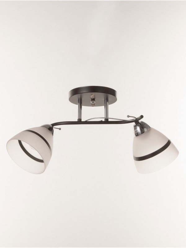 Люстра "Лайма" 2хЕ27 40Вт черно-хромовый 50х15х24 см