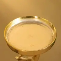 Подсвечник "Олененок" 10х10х17 см, алюминий, золотой