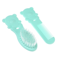 Набор расчесок &laquo;Мишка&raquo;, 2 шт., цвет зеленый