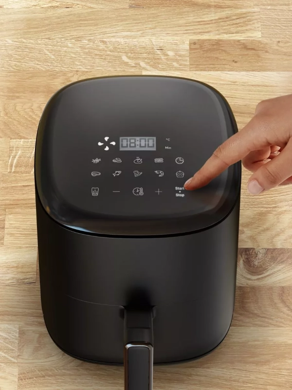 Аэрогриль Easy Fry Compact EY145810, с чашей 3 л, черный