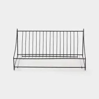 Сушилка для тарелок с поддоном 38*17,5*23,5 см, цвет черный