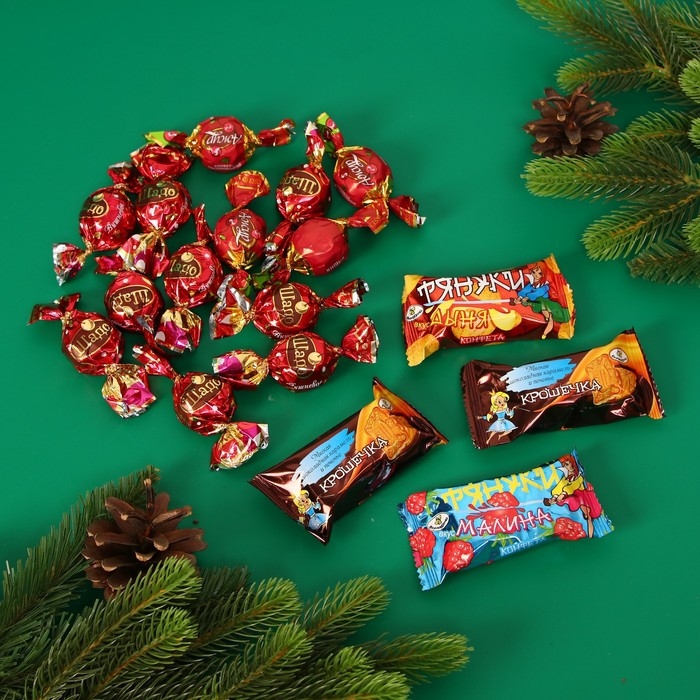 Новый год. Новогодний подарок "Новогодняя акварель" Санта, голубая, 240 г