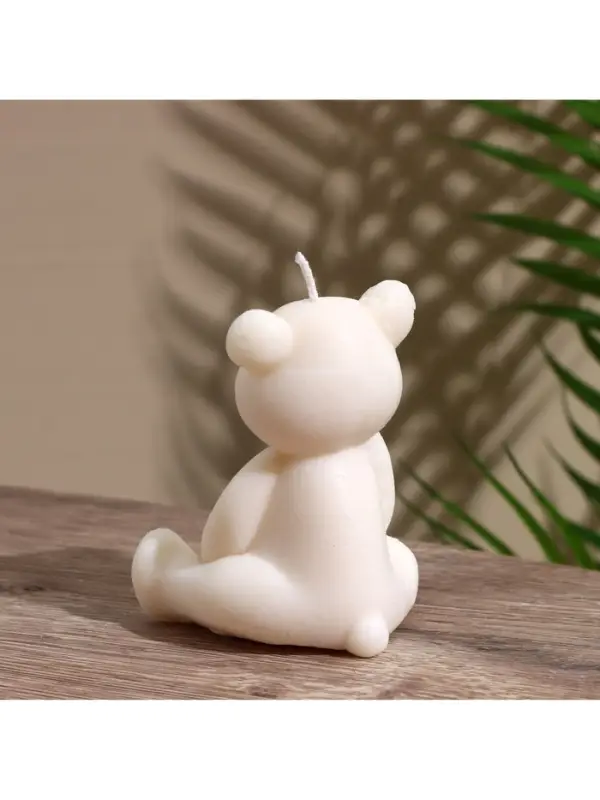 Свеча "Плюшевый Мишка" 6х6х9 см, соевый воск МИКС