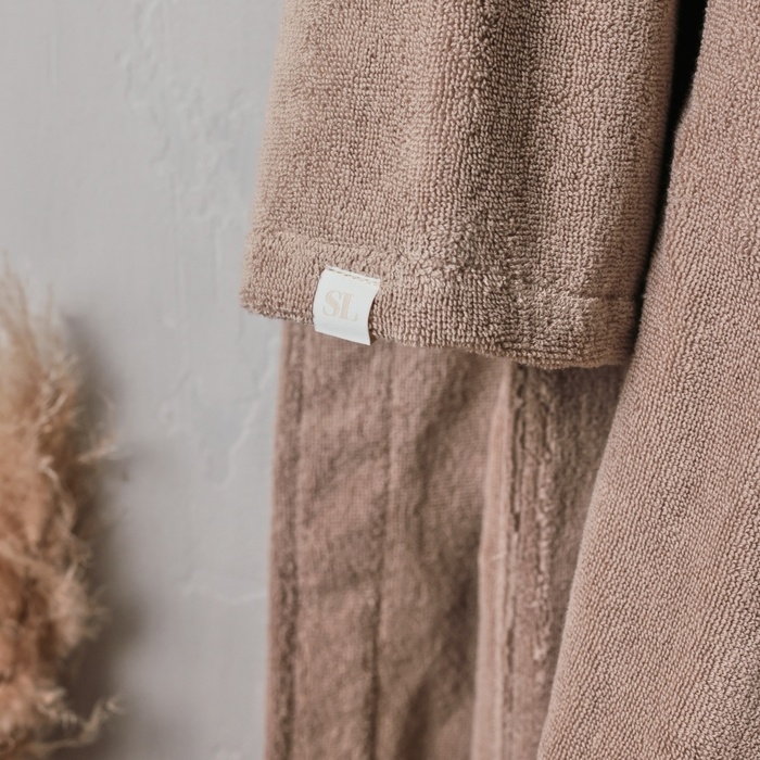 Халат махровый мужской SL HOME: Basic "Саббиа", размер S, 100% хлопок, 420 г/м2