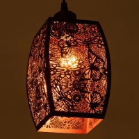 Светильник "Стрекозы" 1х40Вт Е27 черный 14х14х22+100см