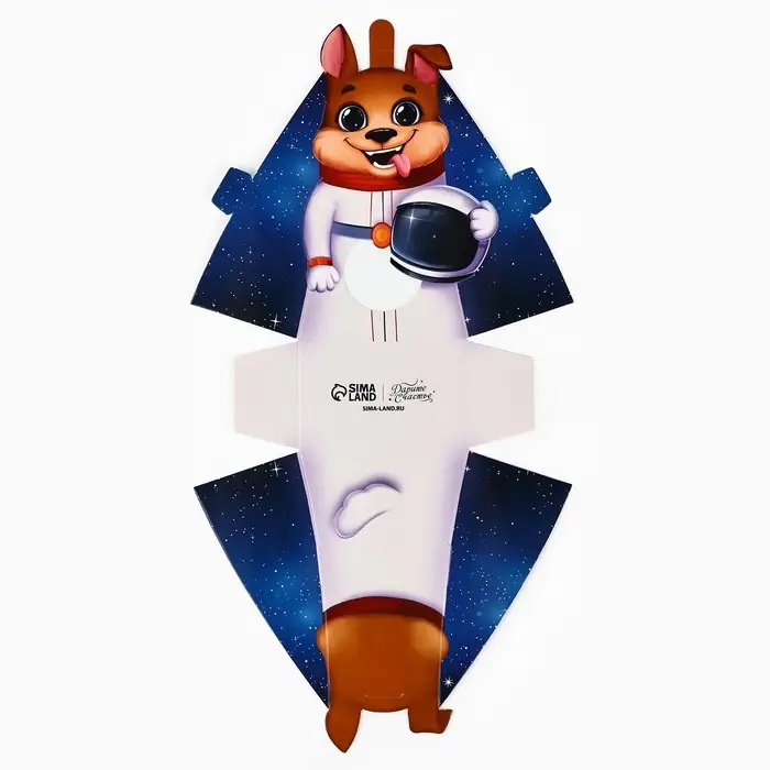Коробка складная с окном &laquo;Космонавт&raquo;, 9 х 14 х 6 см