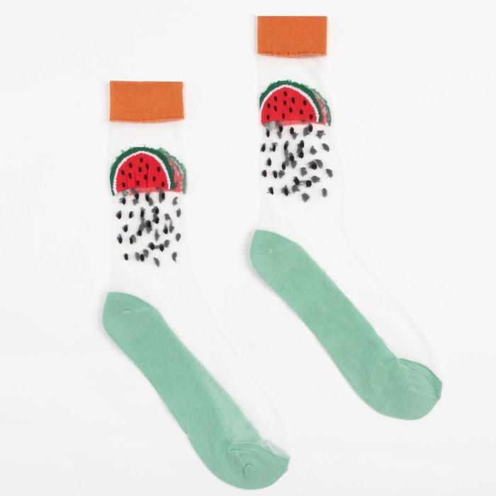 Носки женские MINAKU &laquo;Арбуз&raquo;, размер 36-39 (23-25 см)