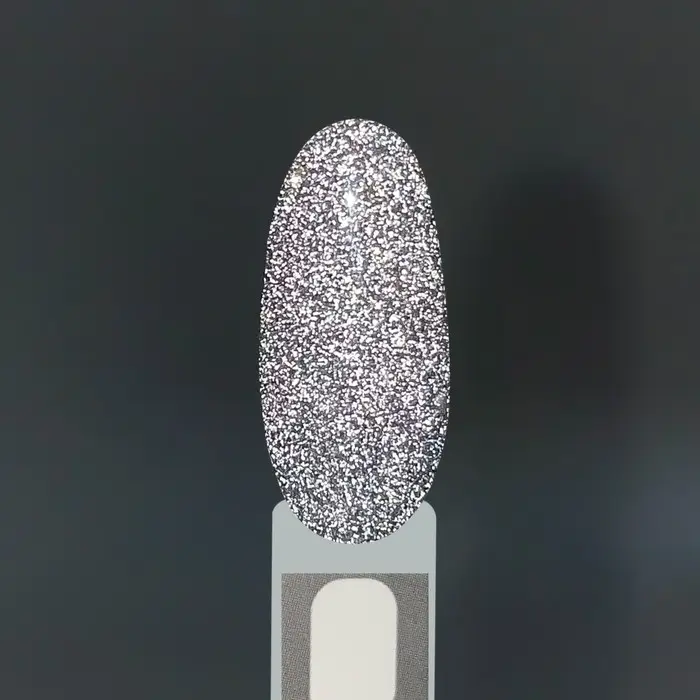 Блёстки для декора ногтей, светоотражающие, мелкие, цвет серебристый