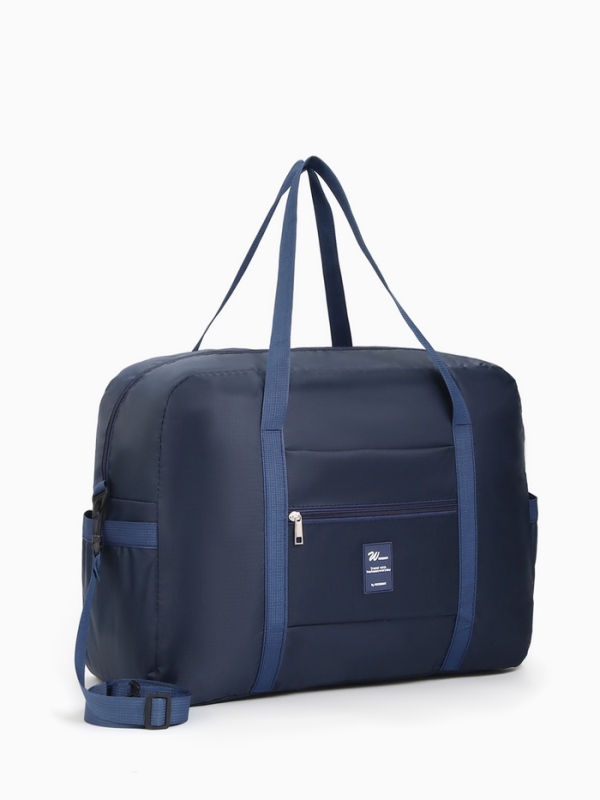 Сумка дорожная на молнии, синяя