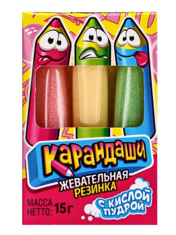 Жевательная резинка &laquo;Карандаши&raquo;, 15 г