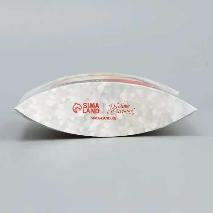 Коробка новогодняя складная фигурная &laquo;С Новым годом&raquo;, ёлочные украшения, 19 х 14 х 4 см