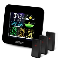 Метеостанция КТ-3321 термометр, погодная станция, часы