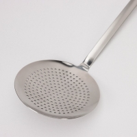 Шумовка из нержавеющей стали цельнотянутая, 64&times;20 см, толщина 3 мм, 304 марка стали, цвет серебряный