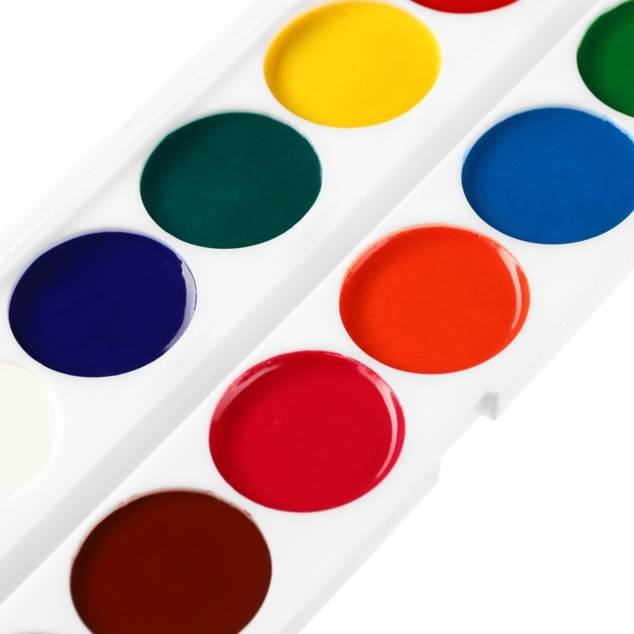 Краски акварельные, 12 цветов, без кисти, Щенячий патруль